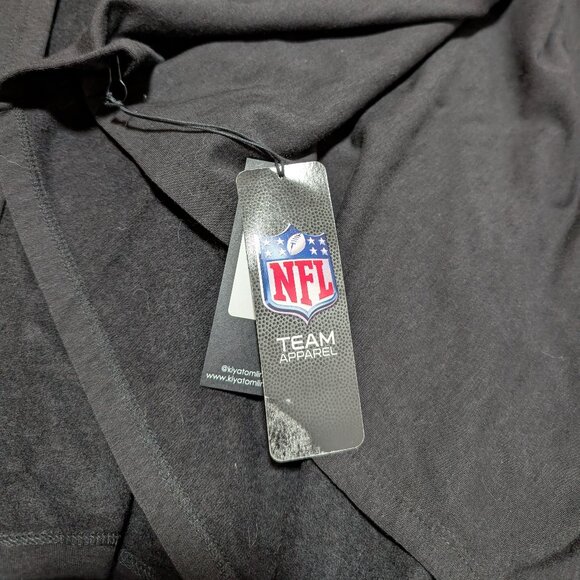 Kiya Tomlin Women's‎ Pittsburgh Steelers Black Gold Shawl Wrap 33 Patch New OS - Picture 6 of 9